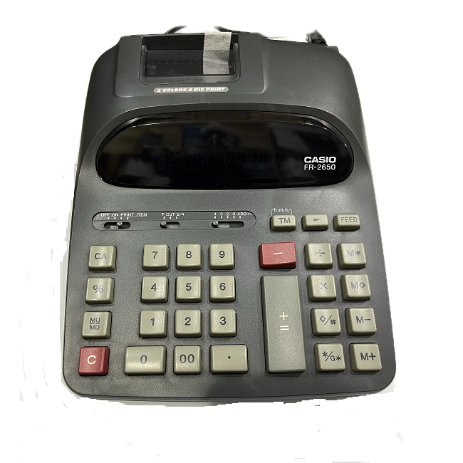 ماشین حساب لامپ و نوار کاسیو Casio Fr-2650