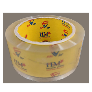 چسب پهن ۹۰ یاردی  شیشه ای HM Crystal 5cm