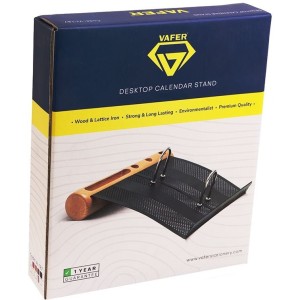 پایه تقویم چوب و فلز وافر VZ187
