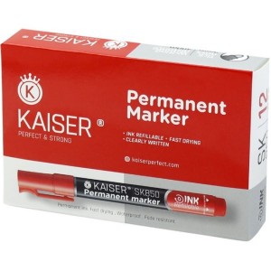 ماژیک معمولی کایزر نوک تخت Kaiser SK850 بسته 12 عددی