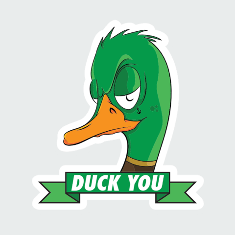 sticker Duck you