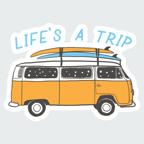 Stickers lifes a trip