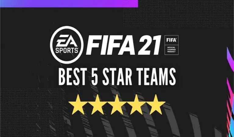 بهترین تیم های 5 ستاره فیفا 21