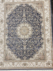 فرش طرح T003 آبی کاربنی