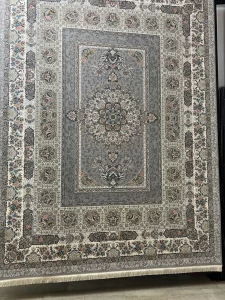 فرش نگین مشهد - طرح 1215 نقره ای