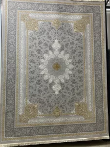 فرش ۱۲ متری طرح ۱۲۲۶ نقرهای نگین مشهد