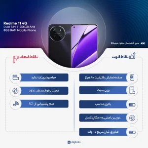 گوشی موبایل ریلمی مدل  Realme C67 4G دو سیم کارت ظرفیت 256 گیگابایت و رم 8 گیگابایت