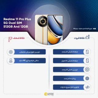 گوشی موبایل ریلمی مدل  Realme 11 5G دو سیم کارت ظرفیت 256 گیگابایت و رم 8 گیگابایت