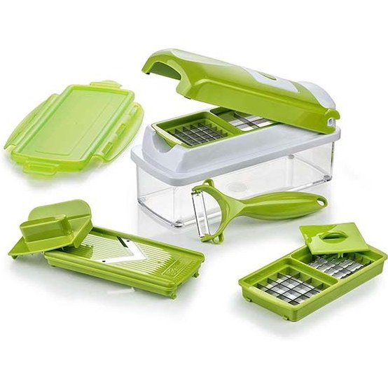 Nicer Dicer Plus مدل جدید 10 پارچه(فروش تک و عمده،ارسال فوری)