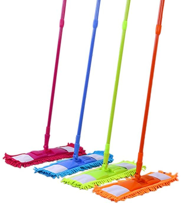 طی زمین شوی ماکارونی خارجی با دسته استیل تلسکوپی ( تی ماکارانی)