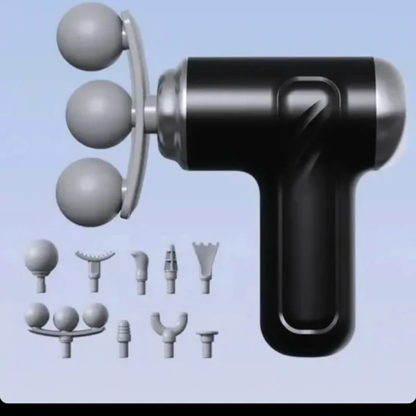 ماساژور تفنگی مدل LM130 گیربکس هوشمند شش سرعته ۱۲ کاره اورجینال