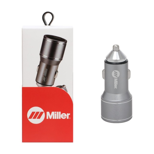 شارژر فندکی 38W فست و PD دو پورت Miller مدل M-CH101 - خاکستری