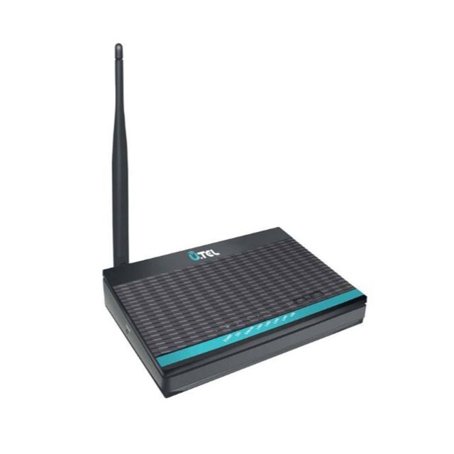 مشکی - مودم U.TEL A154 Wireless ADSL2 Plus Modem Router با 3 سال گارانتی