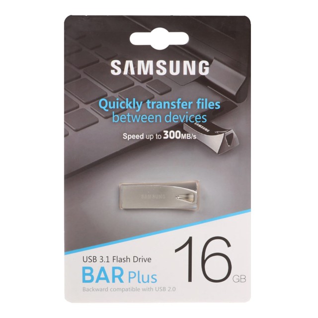 فلش مموری اورجینال سامسونگ مدل BAR plus USB3.1 ظرفیت 16GB - (گارانتی مادام‌العمر استار مموری)