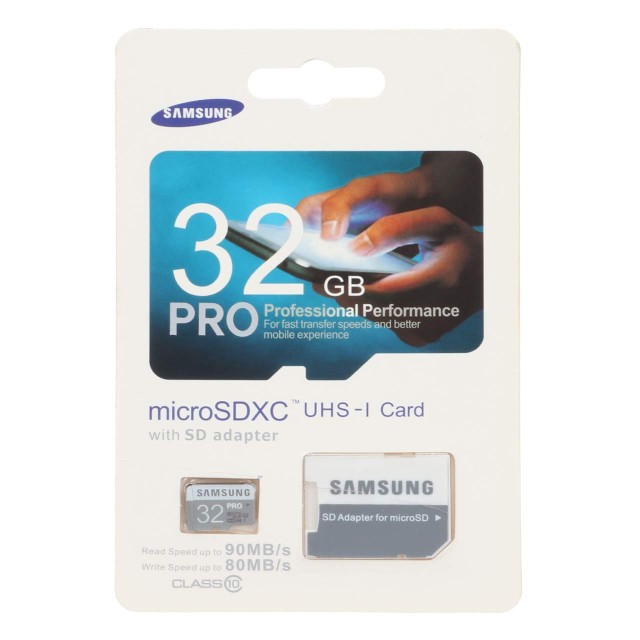 Samsung microSDXC & adapter UHS-I U1 Class 10 - 90MB/s - 32GB (گارانتی مادام‌العمر استار مموری) - اورجینال