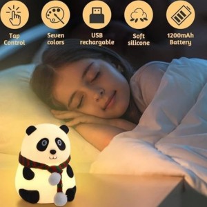 چراغ خواب سیلیکونی طرح پاندا Light sleep panda