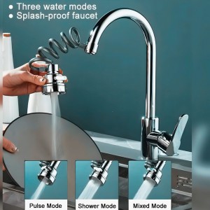 سر شیر شلنگ دار ظرفشویی ۳ حالته با شلنگ فنری