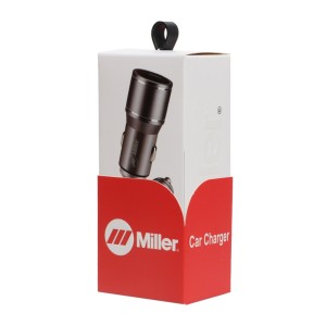 شارژر فندکی 38W فست و PD دو پورت Miller مدل M-CH101 - خاکستری