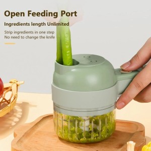 خرد کن چند منظوره فود چاپر مدل Canilrh 4 in 1 Handheld Electric Veggie Chopper AD00