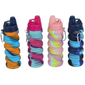 قمقمه تاشو مدل سیلیکونی گنجایش 500 میلی لیتر 160 گرمی