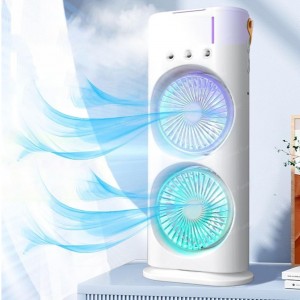 پنکه مه پاش ۲ فن با ۳ سرعت و ریموت کنترل چرخشی(سایز بزرگ)