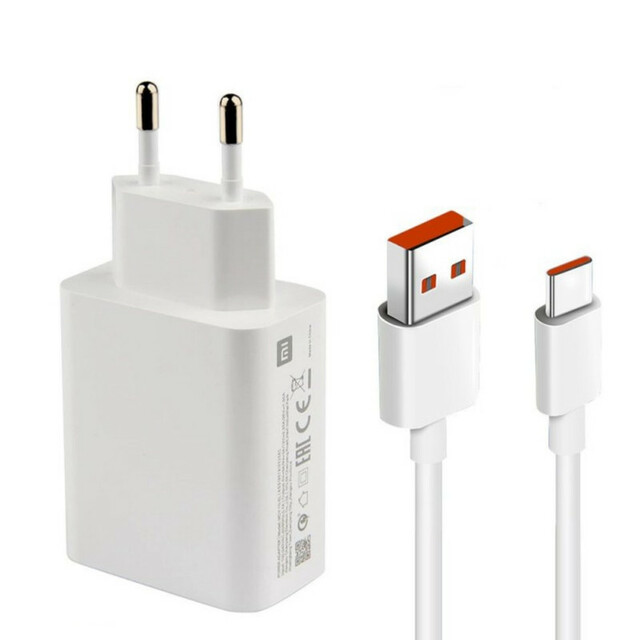 شارژر دیواری شیائومی 27وات به همراه کابل تبدیل USB-C