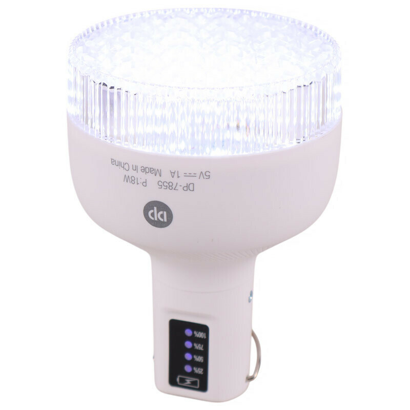 چراغ آویز چادر دی پی مدل DP-7855 18W با نور مهتابی