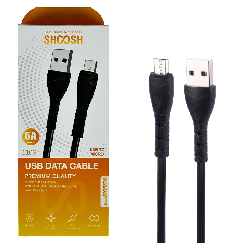 کابل شارژ میکرو USB شوش SH-207A به طول 110 سانتی متر