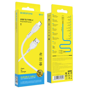 کابل شارژ تایپ سی بروفون مدل BX51 طول 1 متر