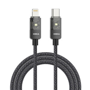 کابل تبدیل USB-C به لایتنینگ هیسکا مدل LX-891CL طول 1 متر