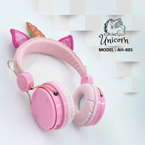 هدفون بلوتوثی مدل AH-805 طرح یونیکورن