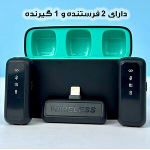 میکروفون بی‌سیم یقه‌ای SX6 Dual تایپ سی