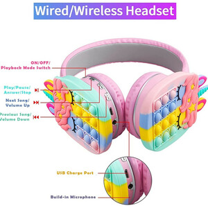 هدفون بی سیم مدل کت ایر کد AH-806H