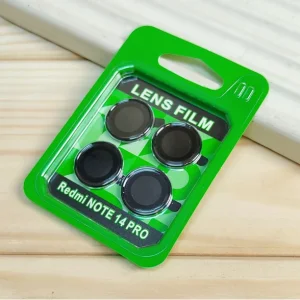 محافظ لنز مدل فلزی شابلون دار مناسب برای گوشی موبایل شیائومی Note 14 pro 4g