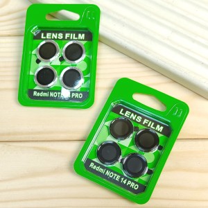 محافظ لنز مدل فلزی شابلون دار مناسب برای گوشی موبایل شیائومی Redmi Note 14