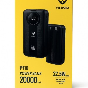 پاوربانک VIKUSHA P110 ظرفیت 20000mAh و شارژ سریع 22.5W