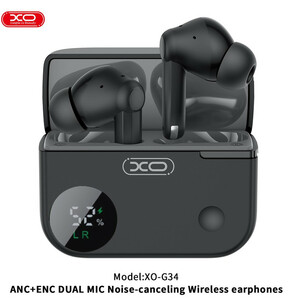 ایرپاد و هندزفری بلوتوثی ایکس او مدل XO-G34 ANC+ENC DUAL MIC