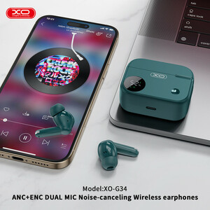 ایرپاد و هندزفری بلوتوثی ایکس او مدل XO-G34 ANC+ENC DUAL MIC