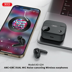 ایرپاد و هندزفری بلوتوثی ایکس او مدل XO-G34 ANC+ENC DUAL MIC