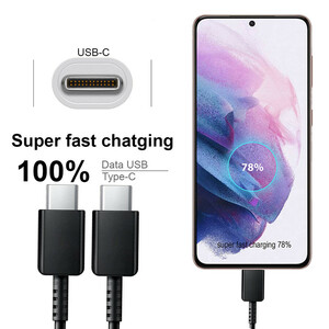 کابل شارژ فوق سریع و انتقال اطلاعات اصلی سامسونگ Samsung S23 FE ساخت ویتنام