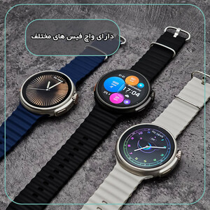 ساعت هوشمند 47 میلی متر وونک مدل Z13 Ultra با بند سیلیکون