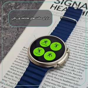 ساعت هوشمند 47 میلی متر وونک مدل Z13 Ultra با بند سیلیکون