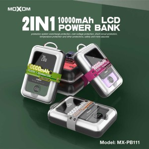 پاوربانک مگ سیف وایرلس موکسوم MOXOM MX-PB111 PD20W 15W 10000mAh