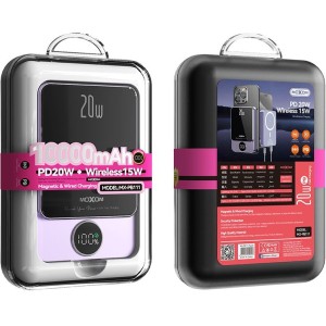 پاوربانک مگ سیف وایرلس موکسوم MOXOM MX-PB111 PD20W 15W 10000mAh