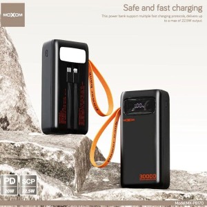 پاوربانک 30000 میلی آمپر ساعت موکسوم Moxom MX-PB170