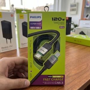 قیمت کابل دو سر تایپ سی فیلیپس مدل DP15 طول 1 متر
