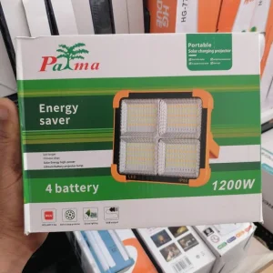 پروژکتور شارژی PAMA ظرفیت 1200 وات با 4 باتری مگنتی