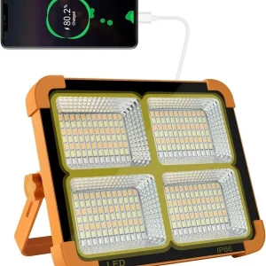 پروژکتور شارژی PAMA ظرفیت 1200 وات با 4 باتری مگنتی