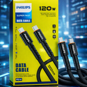 قیمت کابل دو سر تایپ سی فیلیپس مدل DP15 طول 1 متر