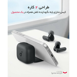 هدفون بلوتوثی انکر مدل R50i NC با حذف نویز فعال (ANC)، درگاه شارژ USB Type-C، باتری قابل شارژ تا 45 ساعت، مقاوم در برابر پاشش آب و گرد و غبار